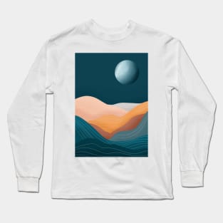 Modern Earthy Tones Mountains 19 Long Sleeve T-Shirt